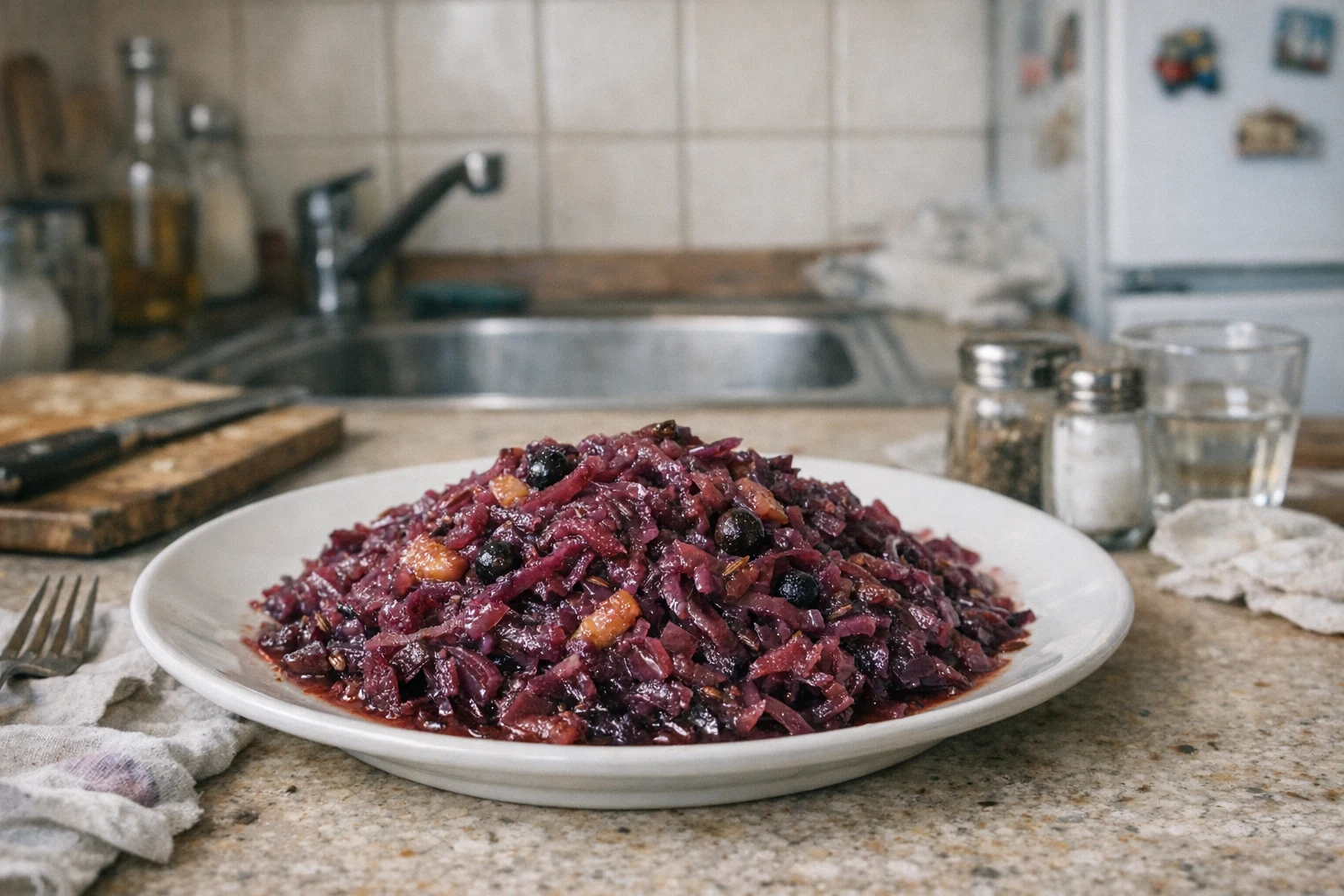 Červená kapusta na sladko-kyslý spôsob