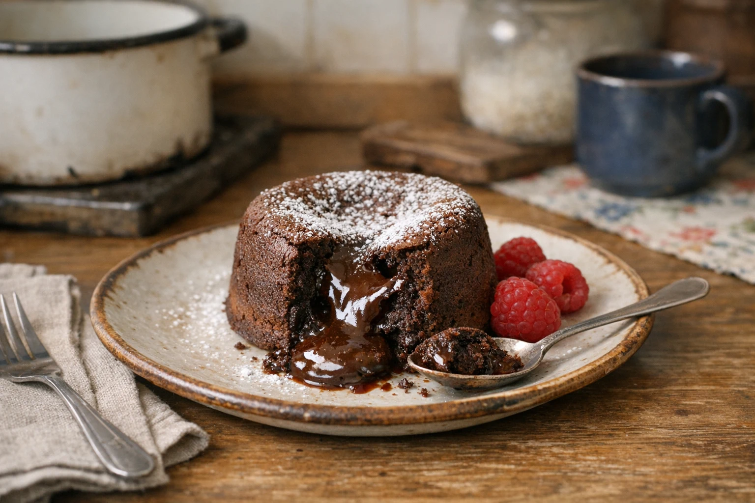 Čokoládový fondant (lávový koláčik)