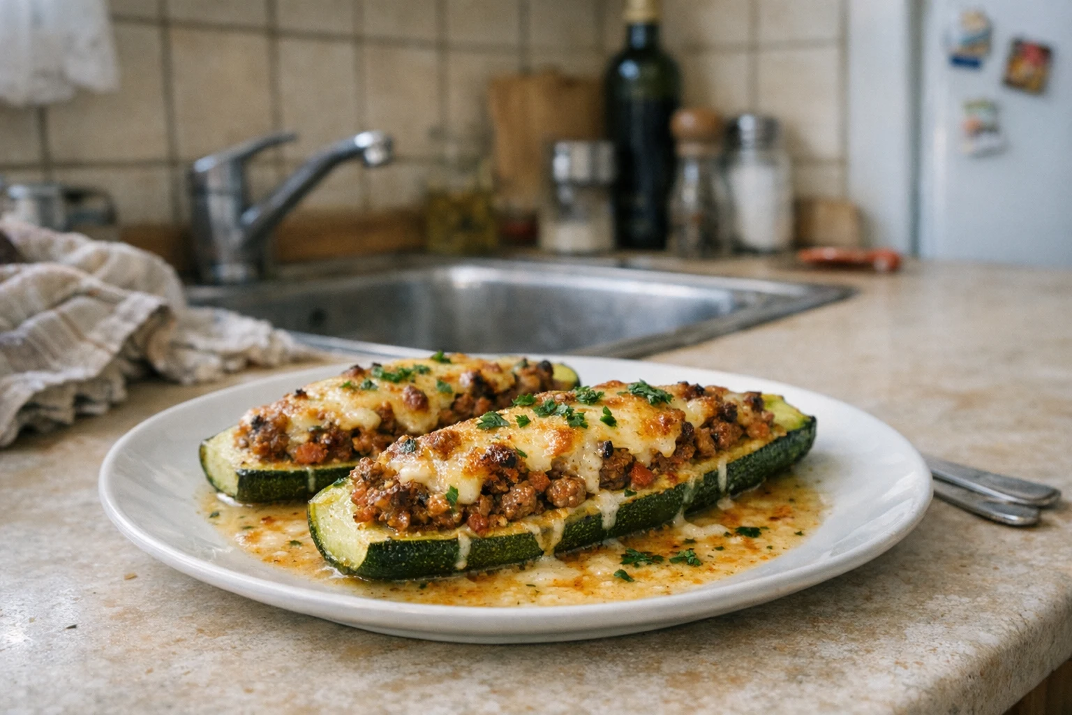 Cuketa plnená mletým mäsom