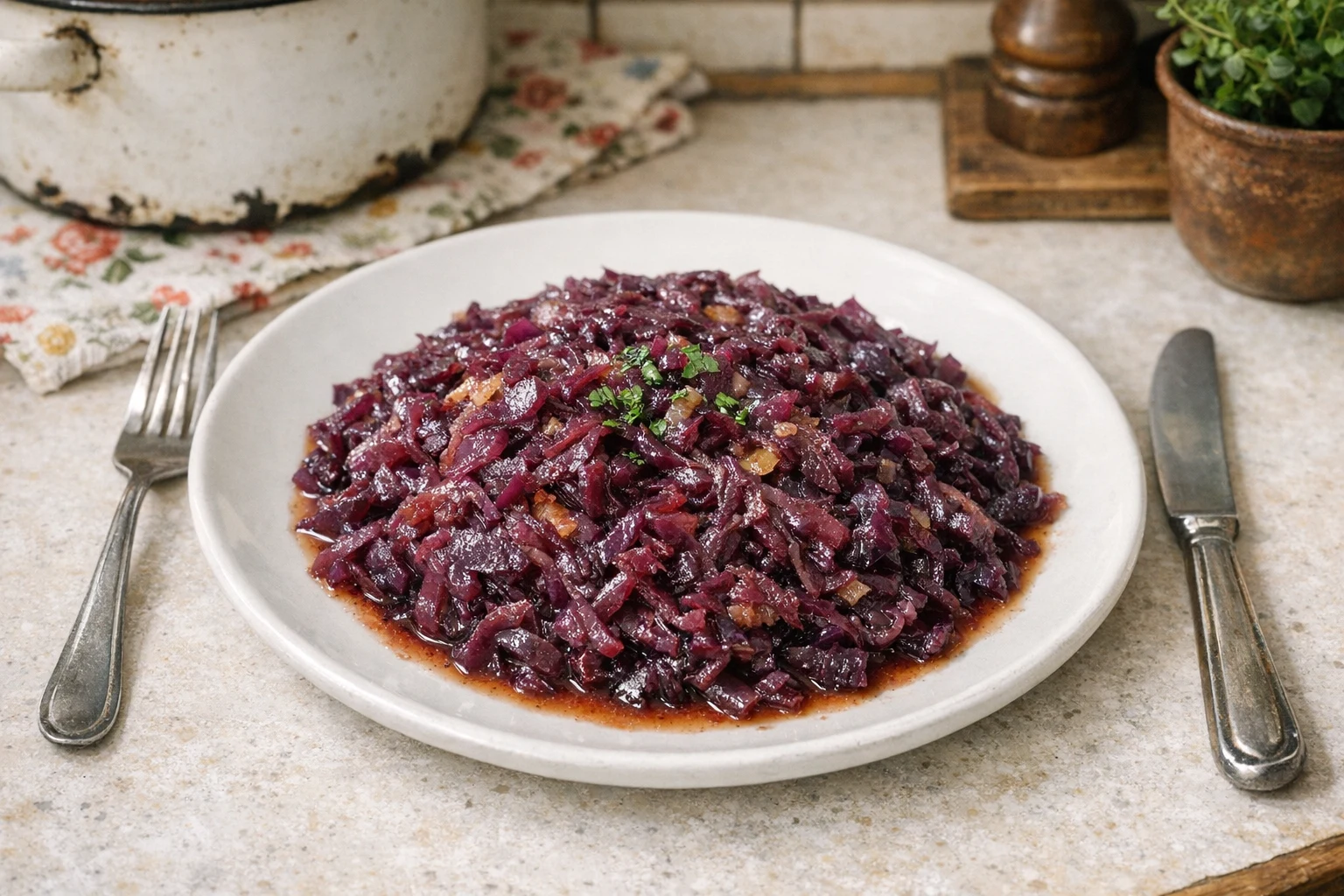 Dusená červená kapusta