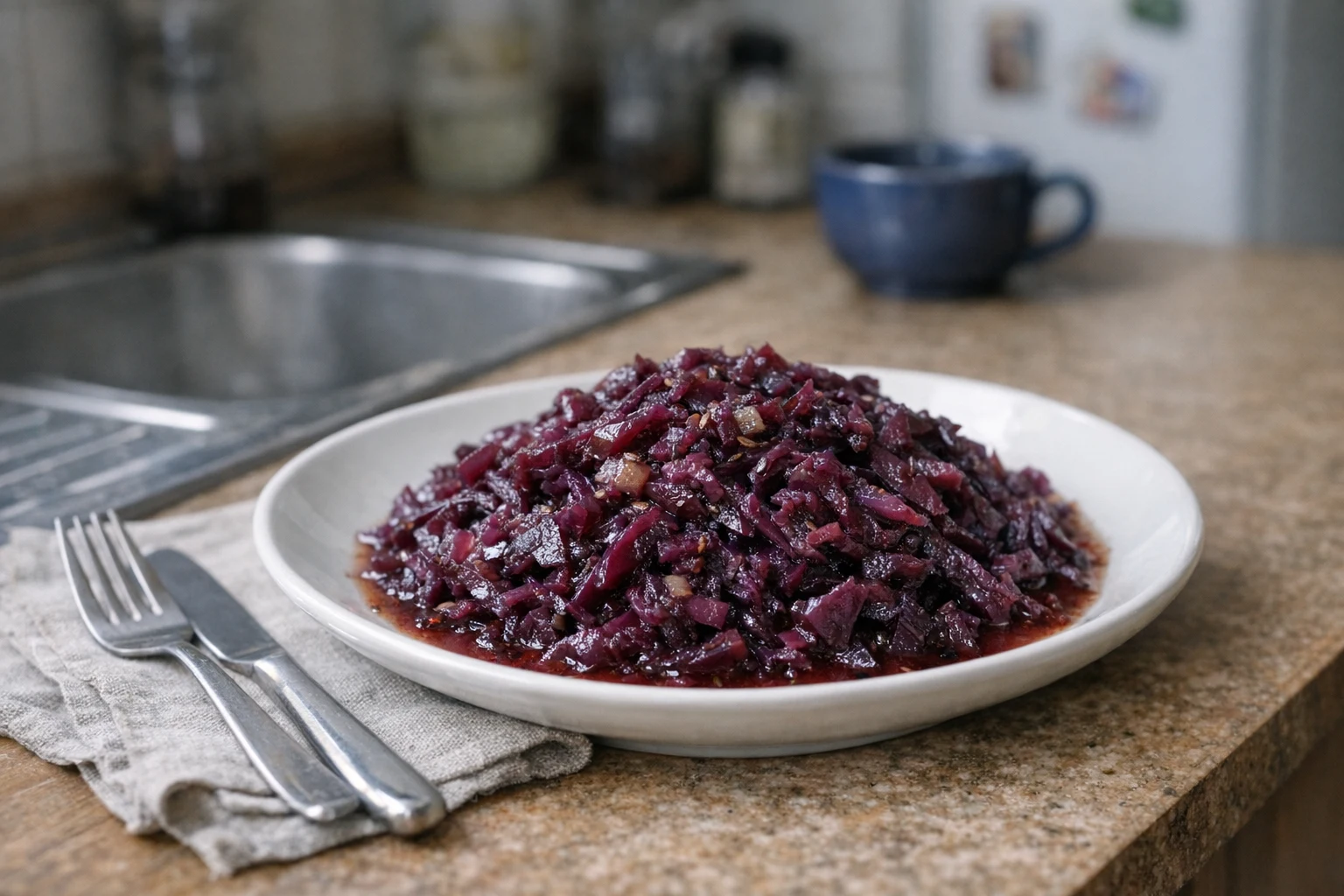 Dusená červená kapusta