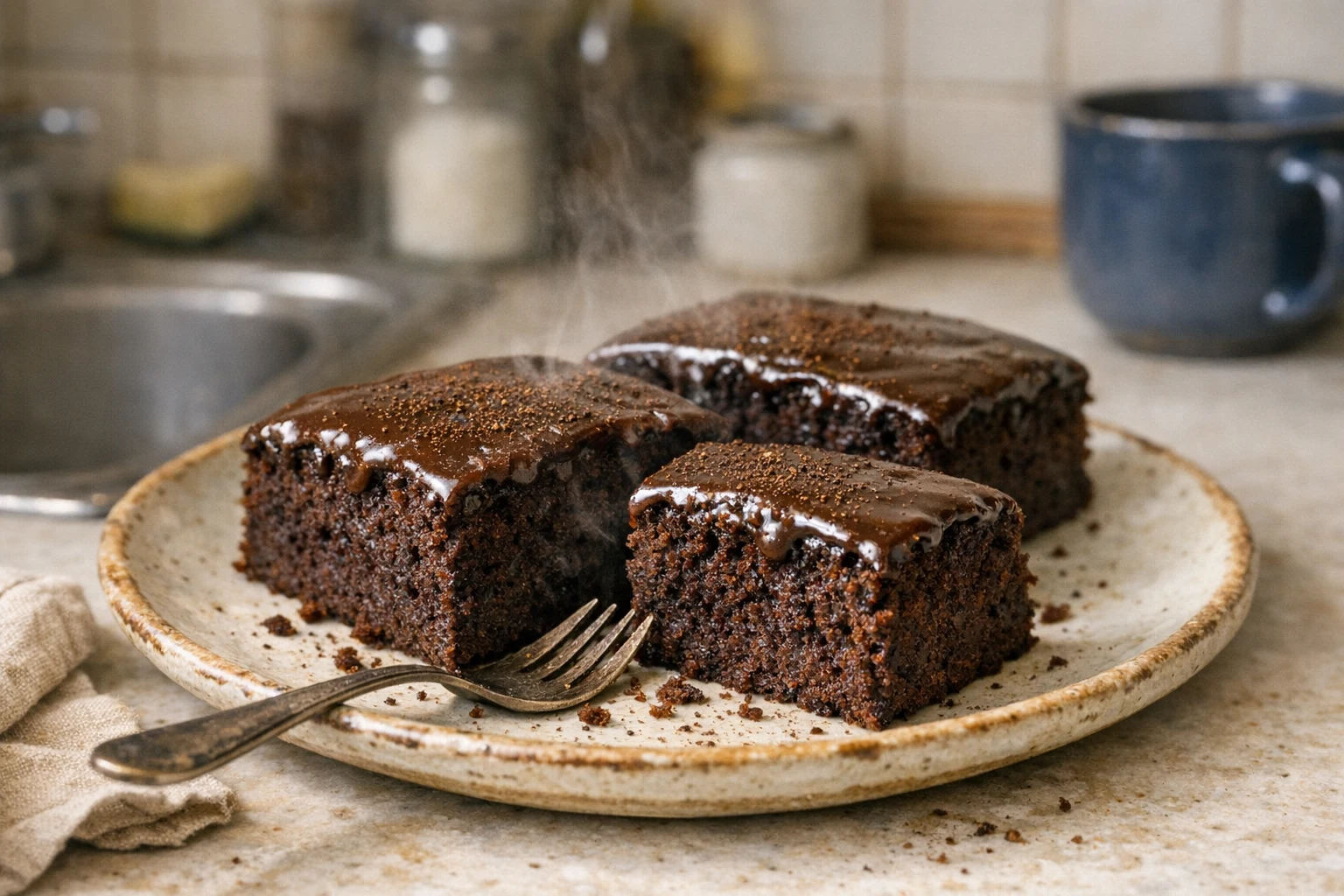 Kávový koláč bez vajec