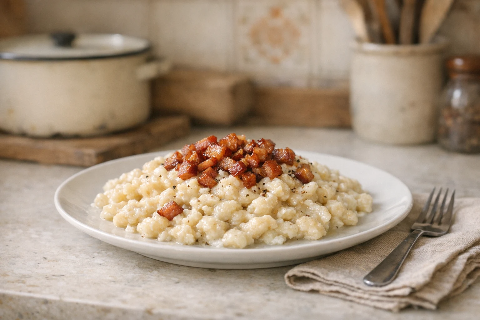 Klasické bryndzové halušky