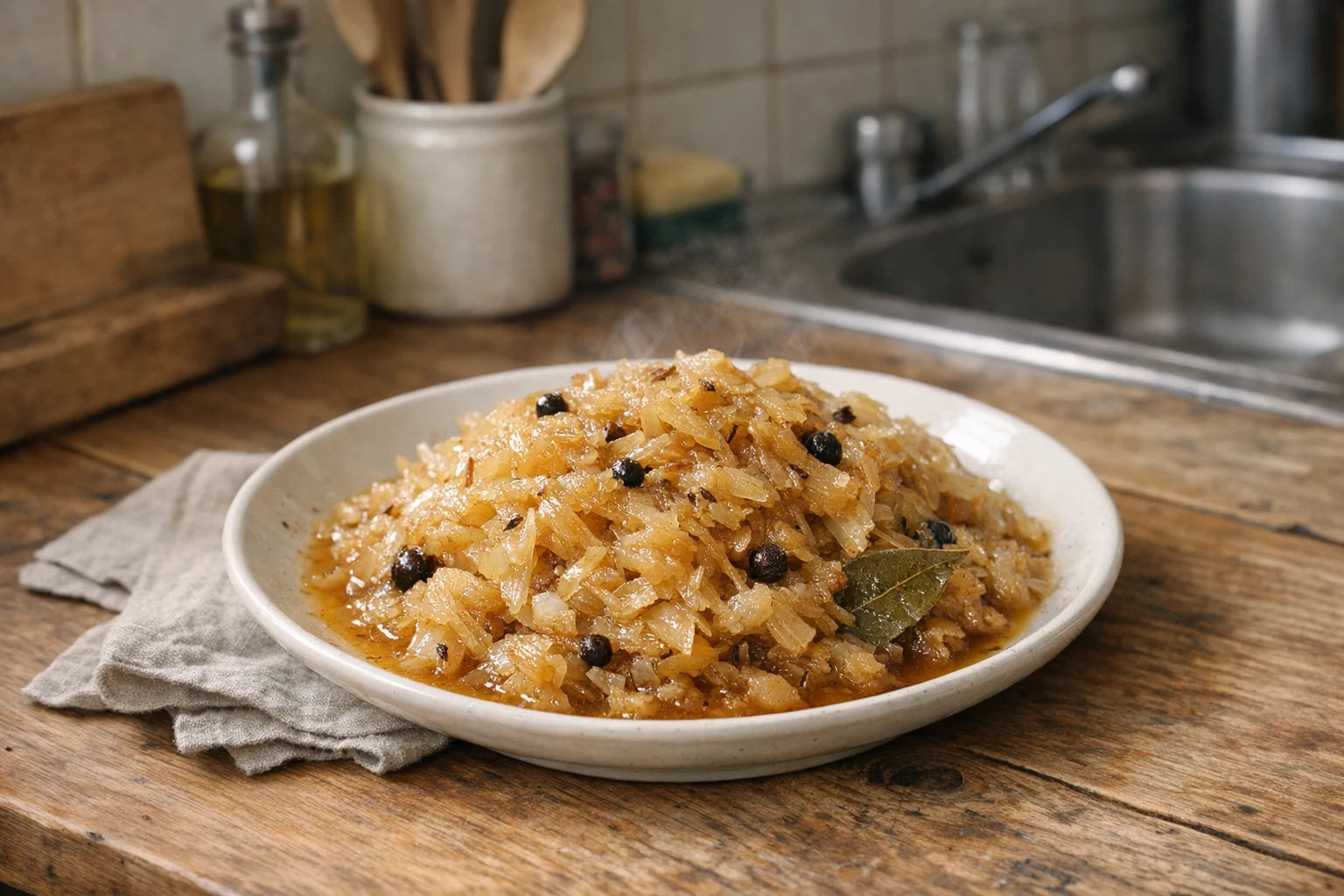 Kyslá kapusta na karameli a Chardonnay