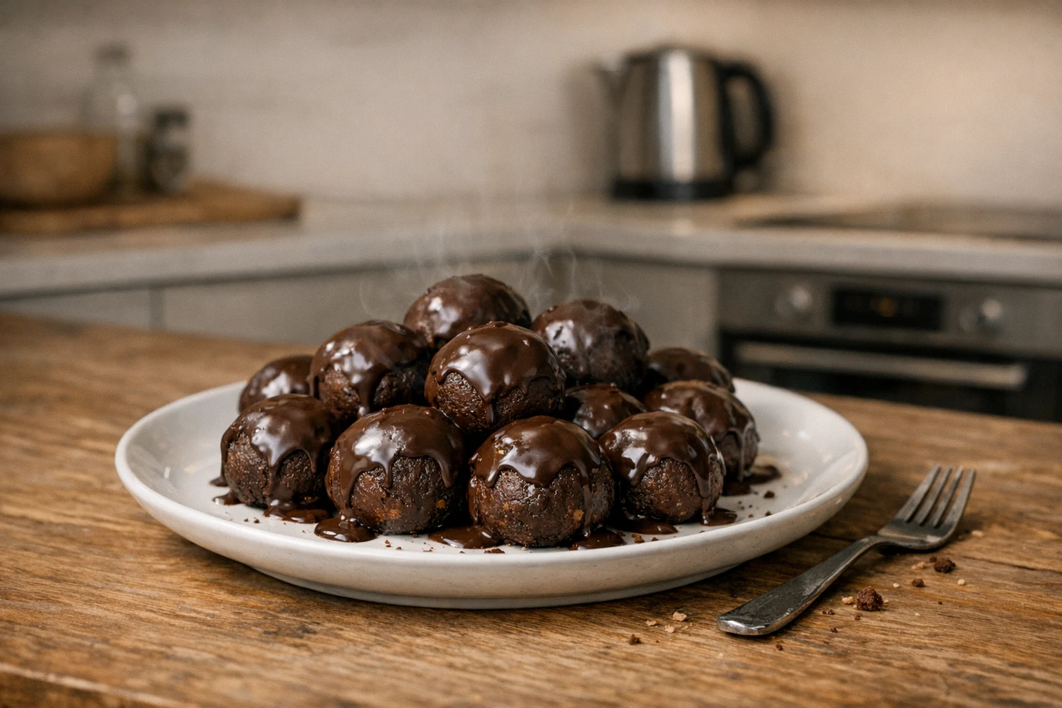 Nepečené gaštanové guličky