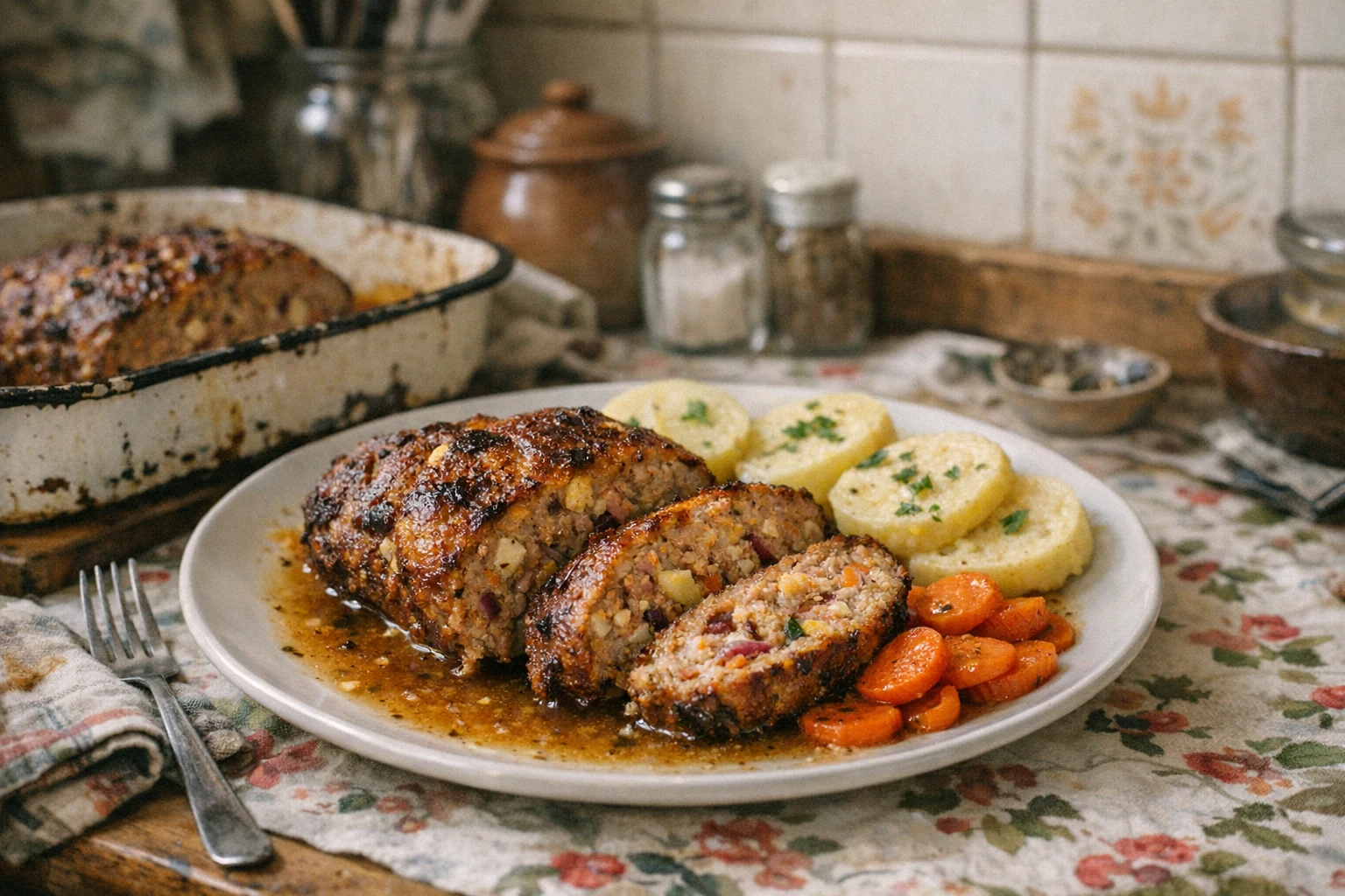 Pečená fašírka v celku