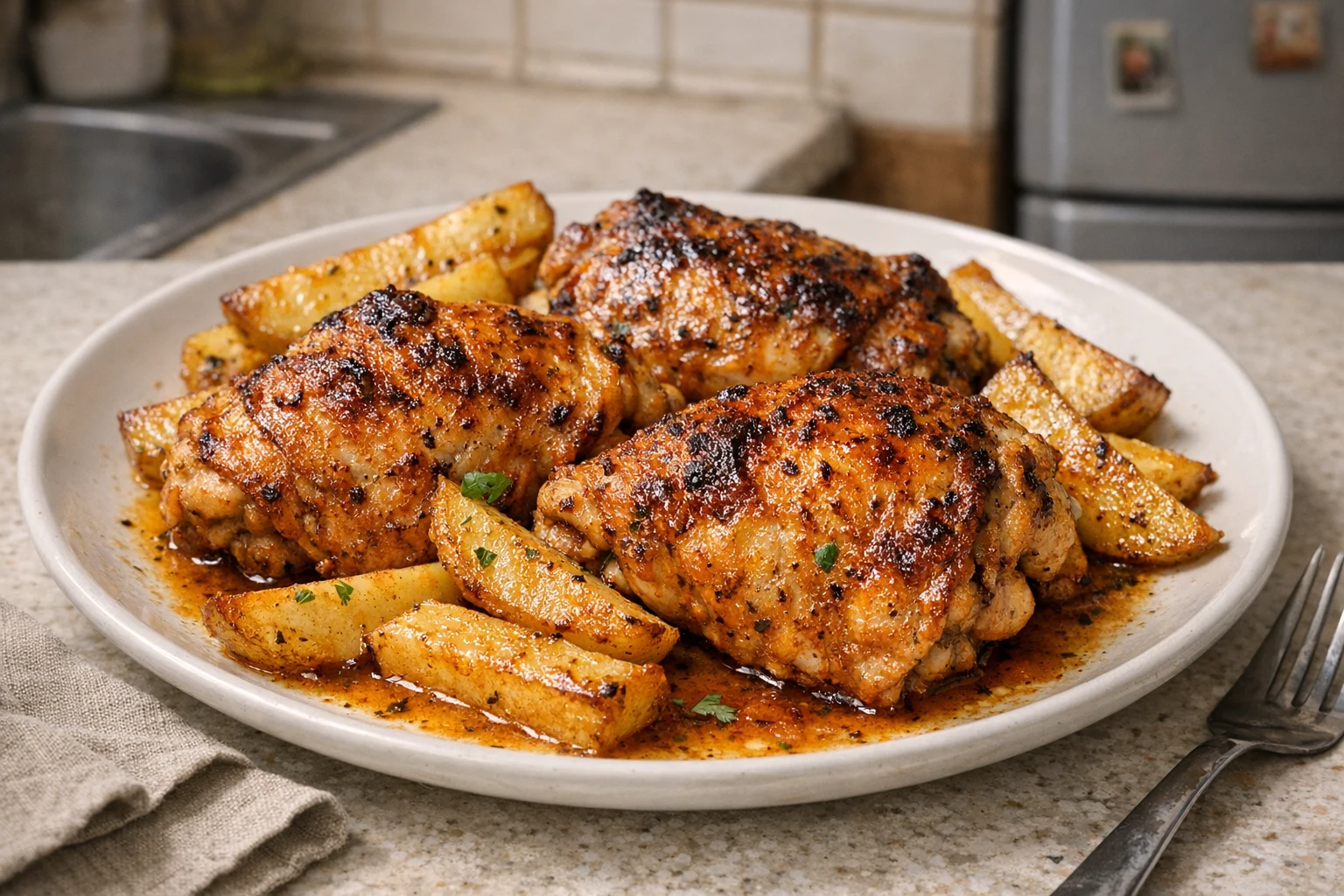 Pečené kuracie stehná v rúre