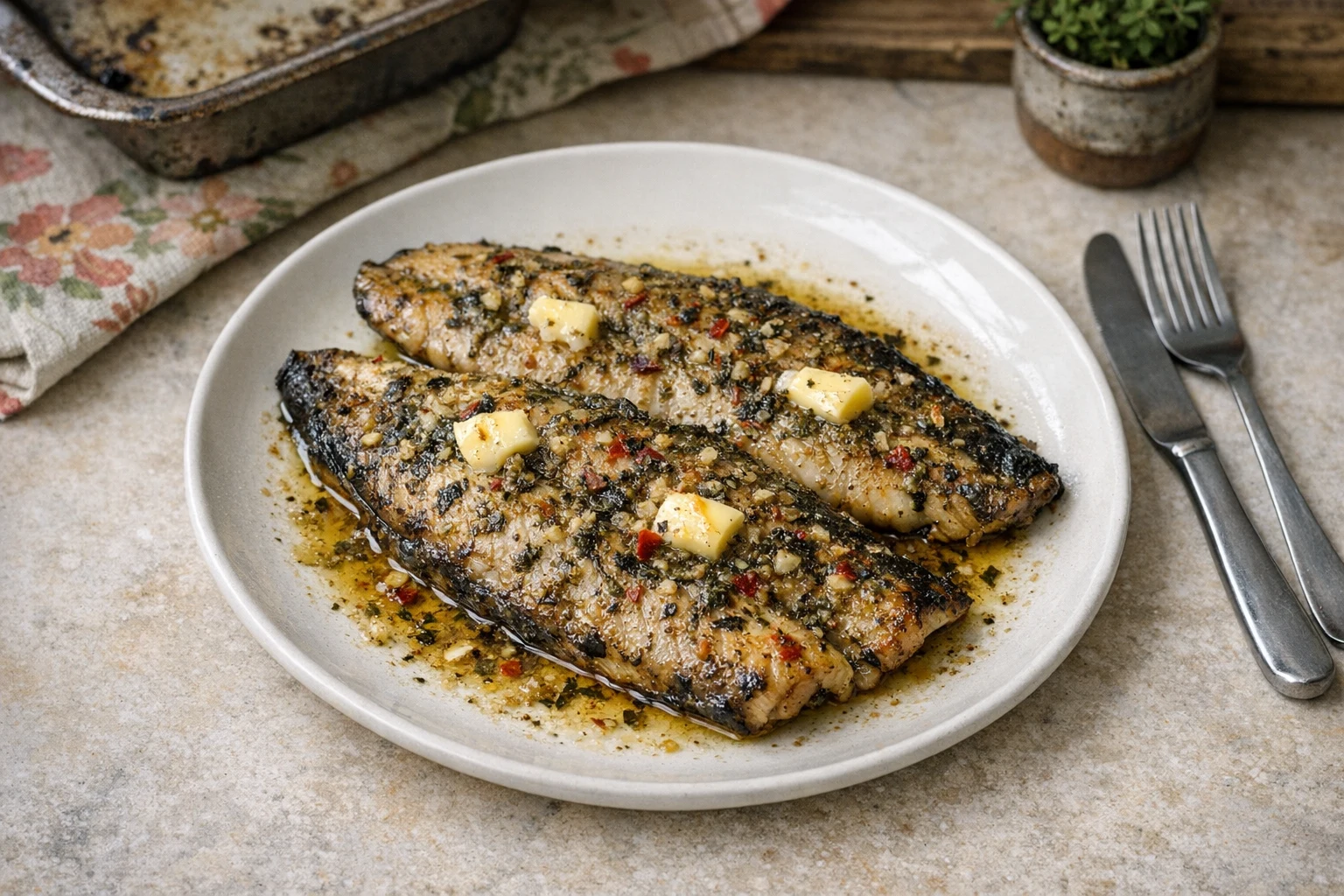 Pečený marinovaný sumec