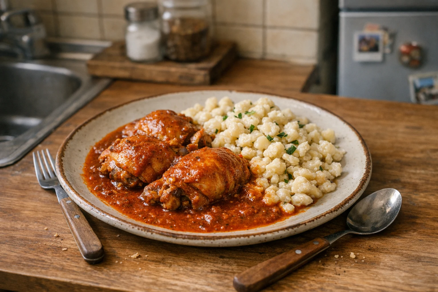 Perkelt z kuracích stehien