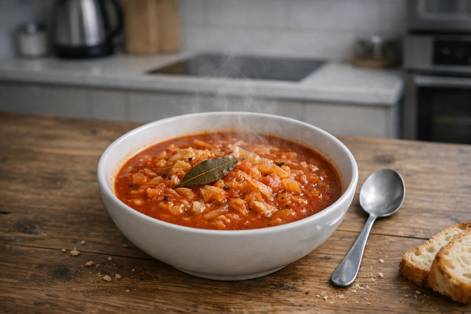 Rajčinová kapustová polievka