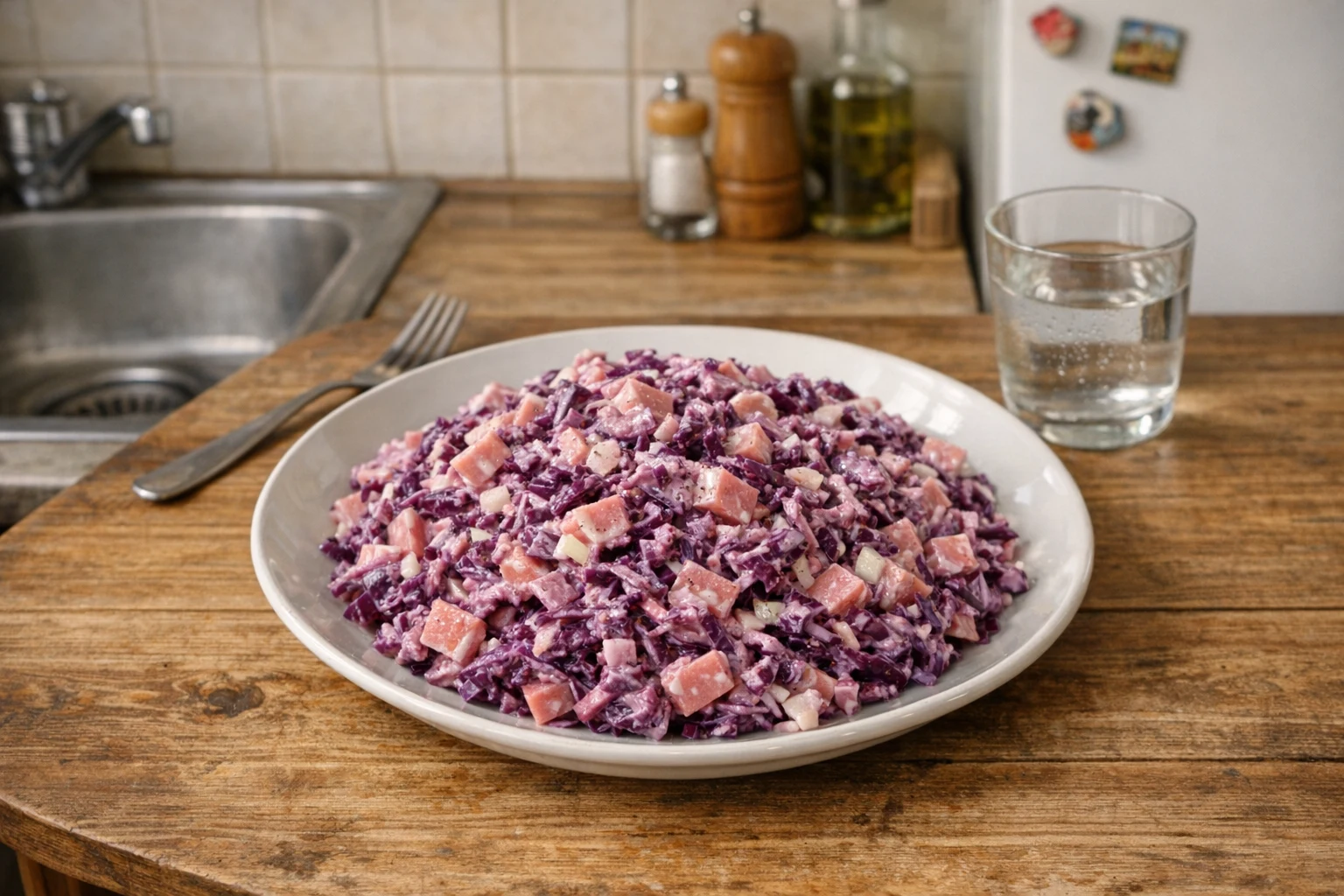 Šalát z červenej kapusty
