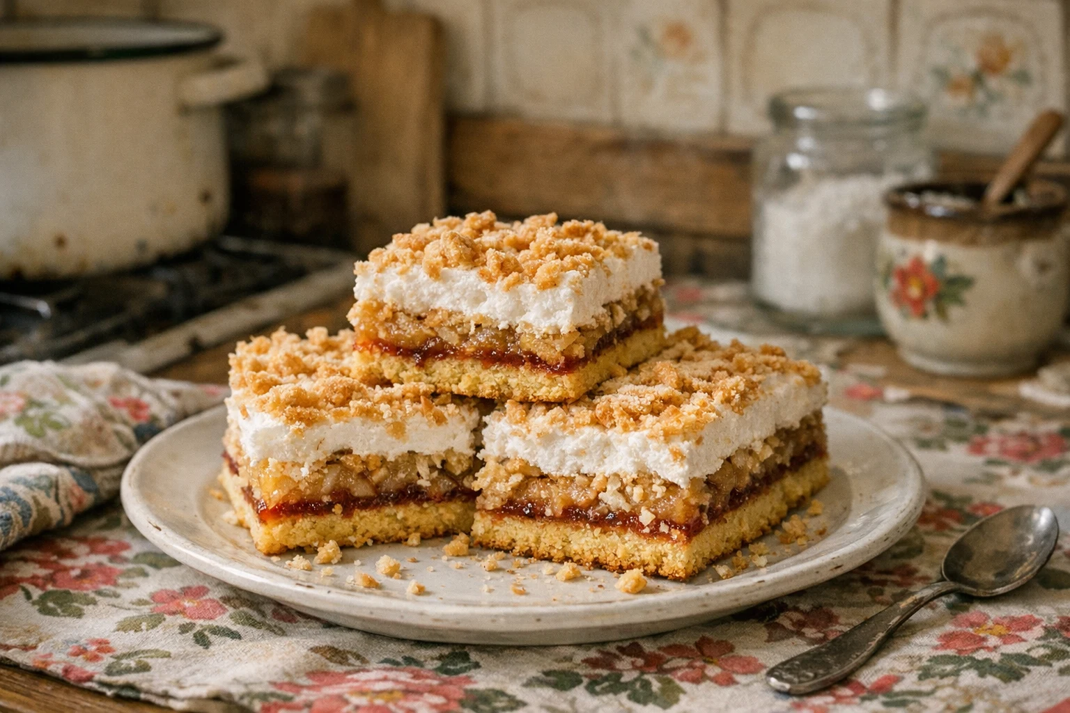 Strúhaný jablkový koláč (Barónkine rezy)