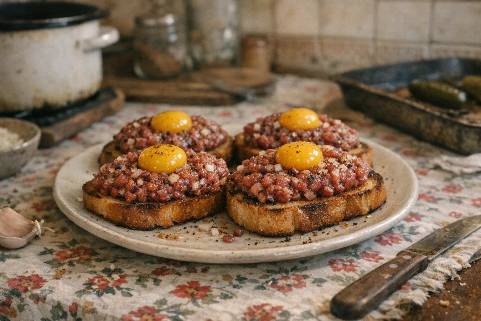 Tatársky biftek (domáca príprava)