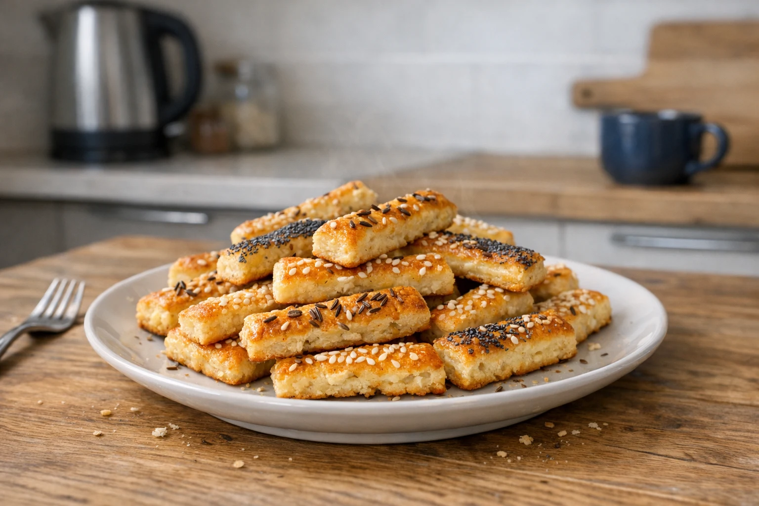 Tvarohové slané tyčinky