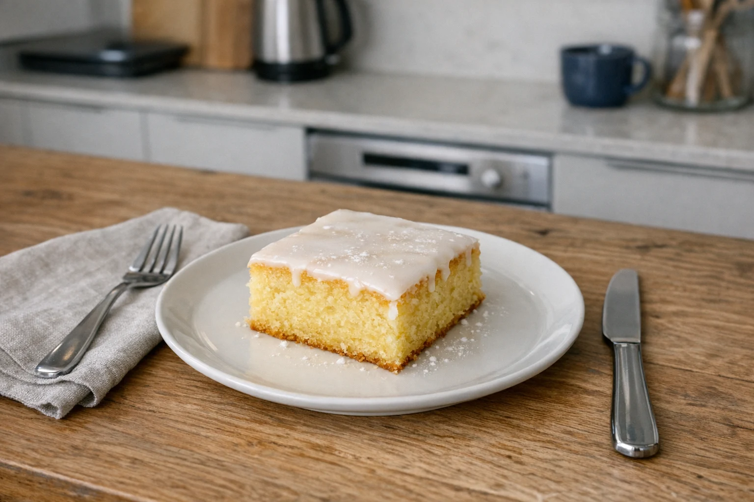 Vláčny citrónový zákusok