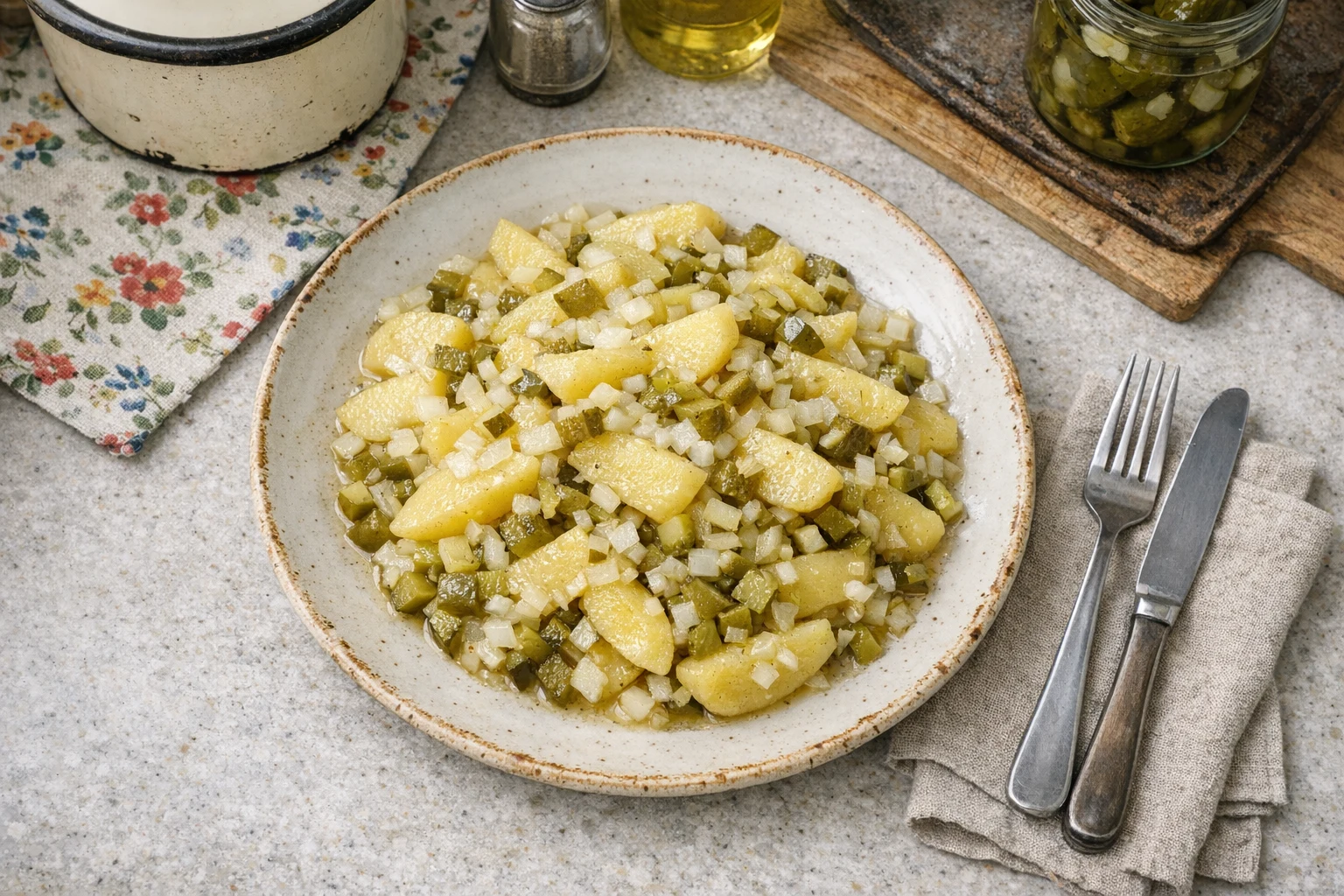 Zemiakový šalát na kyslo