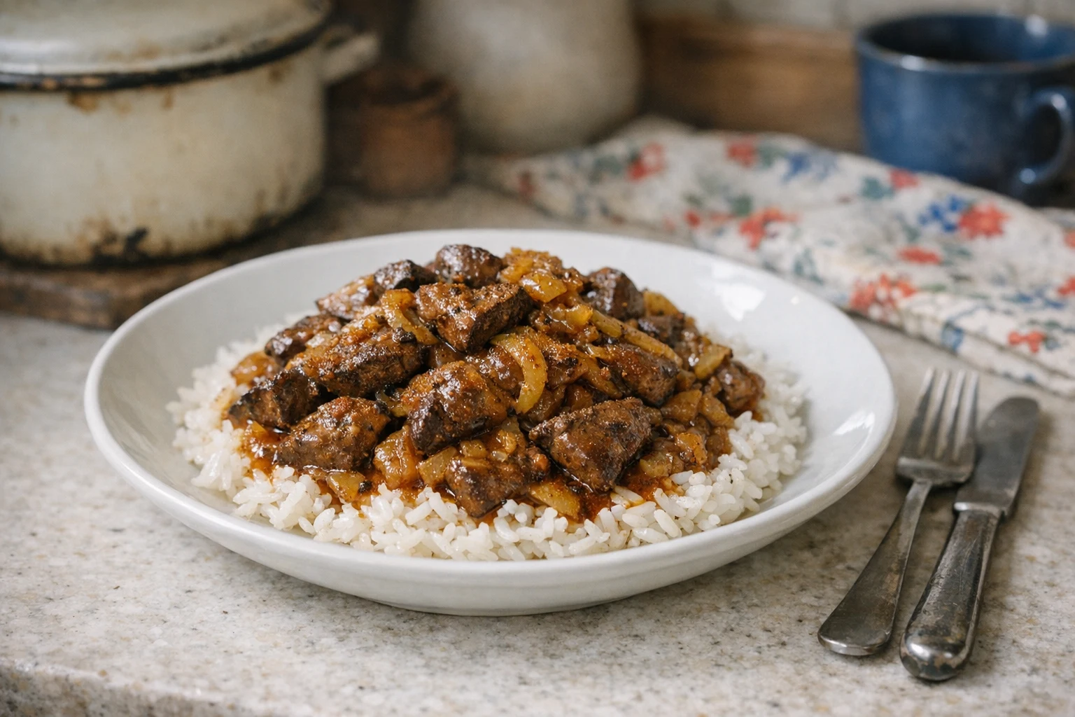 Bravčová pečeň na cibuli