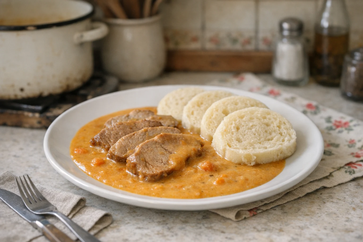 Bravčové pliecko na spôsob sviečkovej omáčky