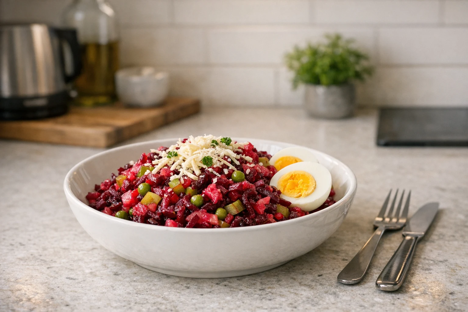 Cviklový šalát na večeru