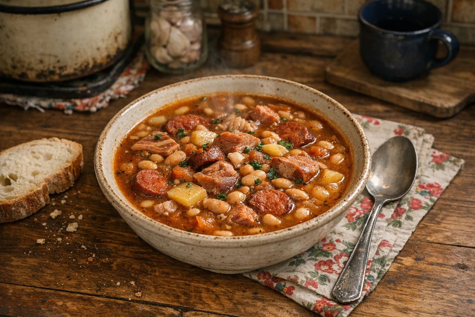 Domáca fazuľová polievka