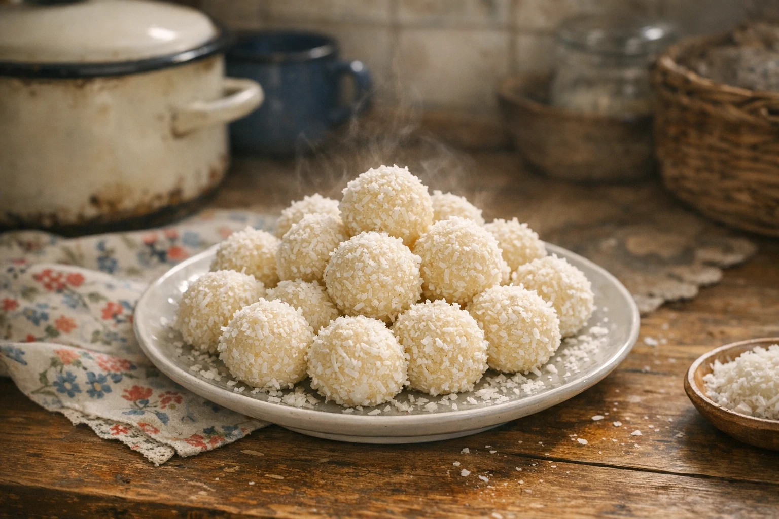 Domáce Raffaello guľôčky