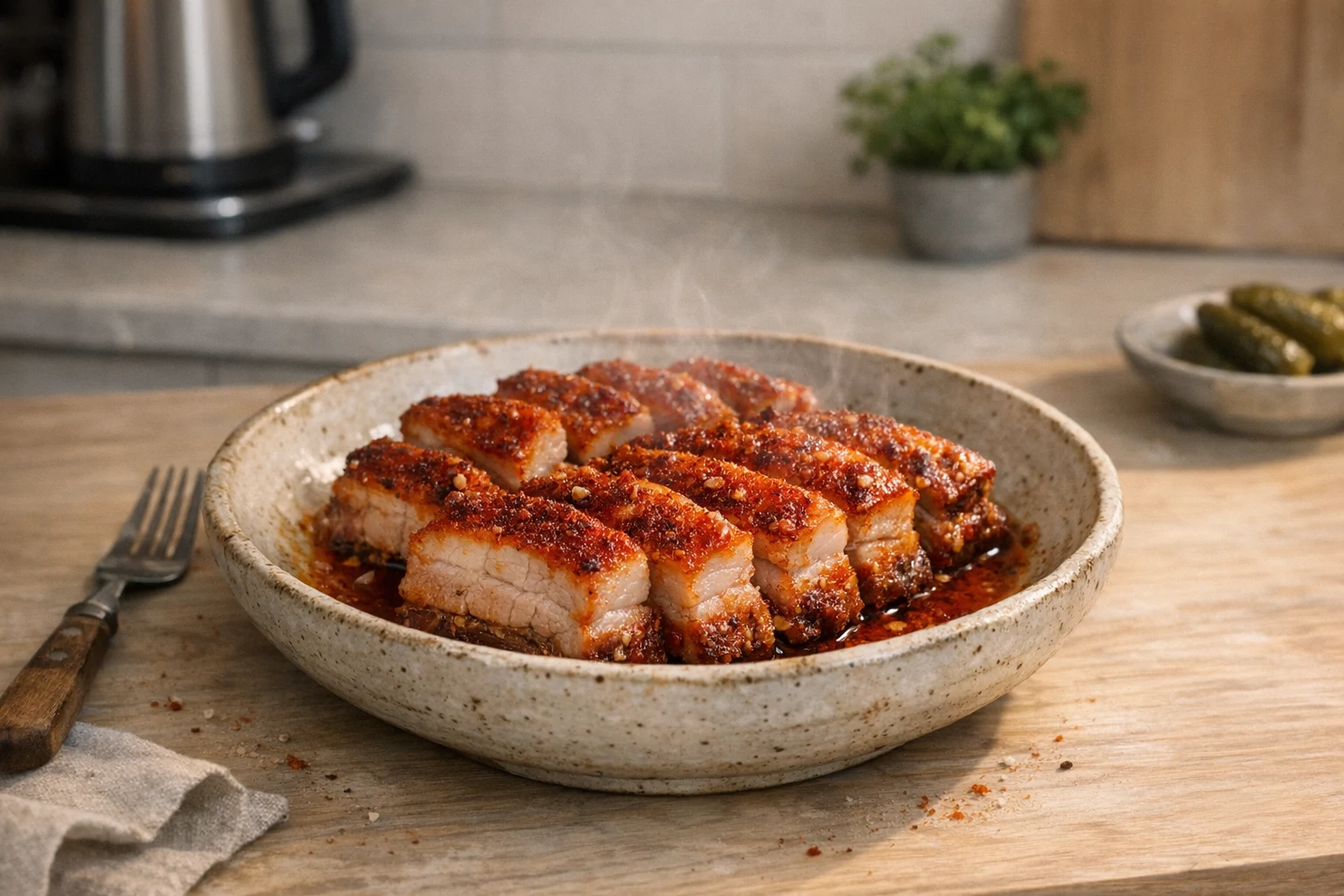 Domáci paprikový bôčik