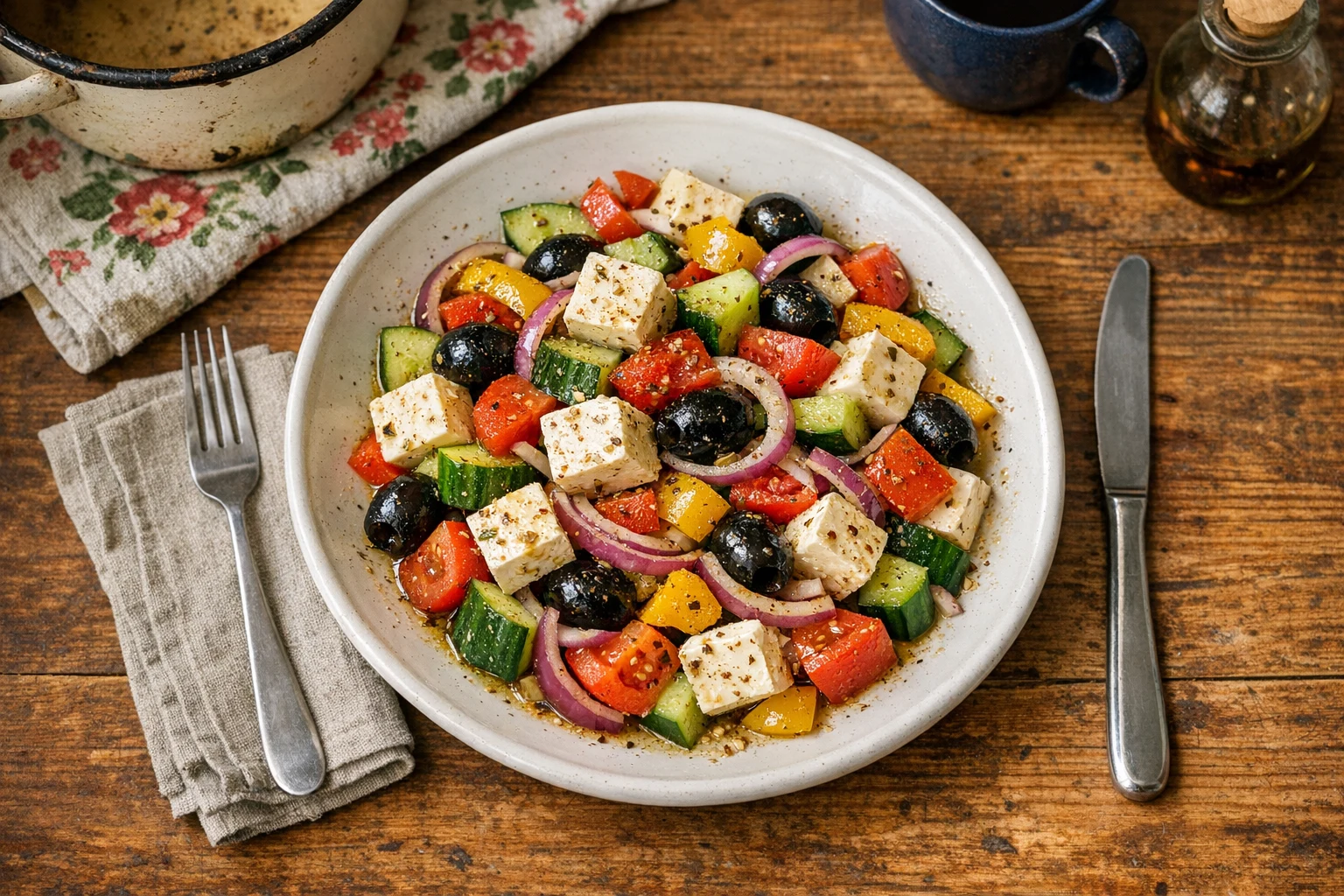 Grécky šalát s olivami