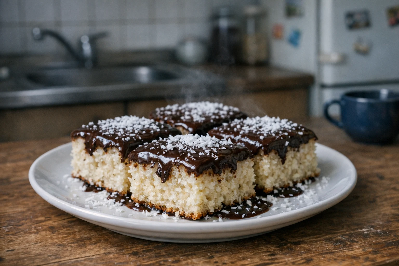 Hrnčekový kokosový koláčik