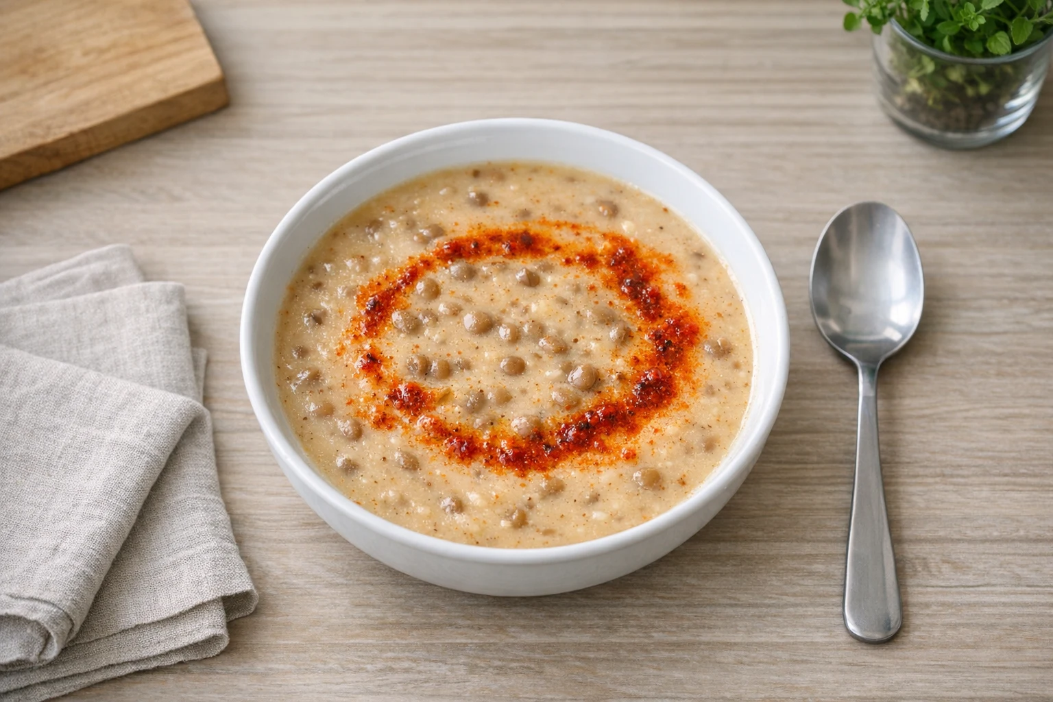 Mliečna šošovicová polievka od mamy