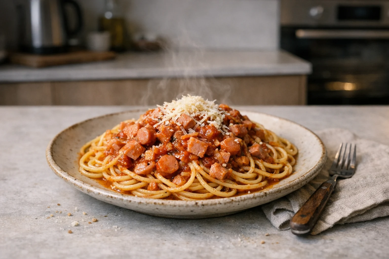 Mortadellová omáčka na špagety