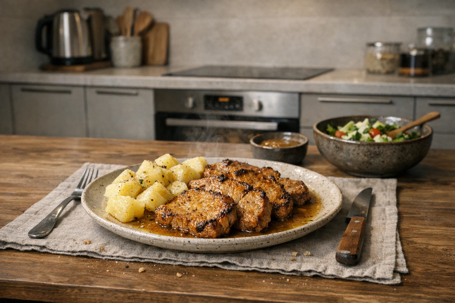 Pečené bravčové karé