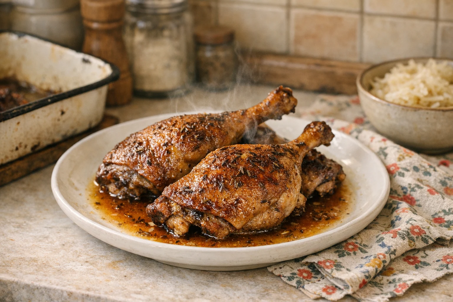 Pečené kačacie stehná