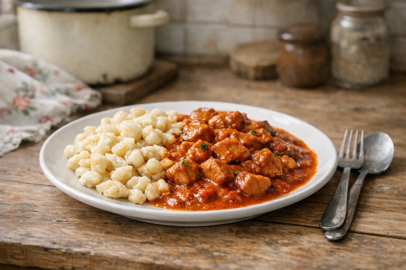 Perkelt s haluškami