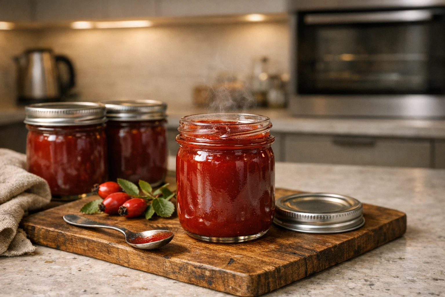 Šípkový džem bez pichavosti