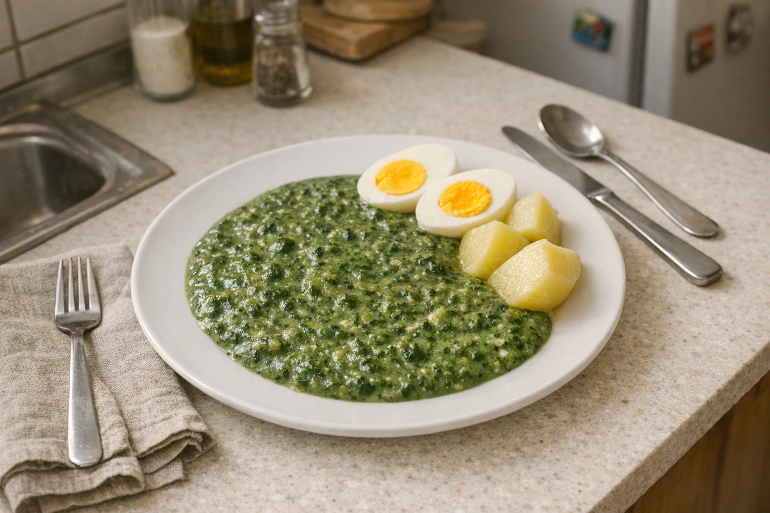 Špenátový prívarok