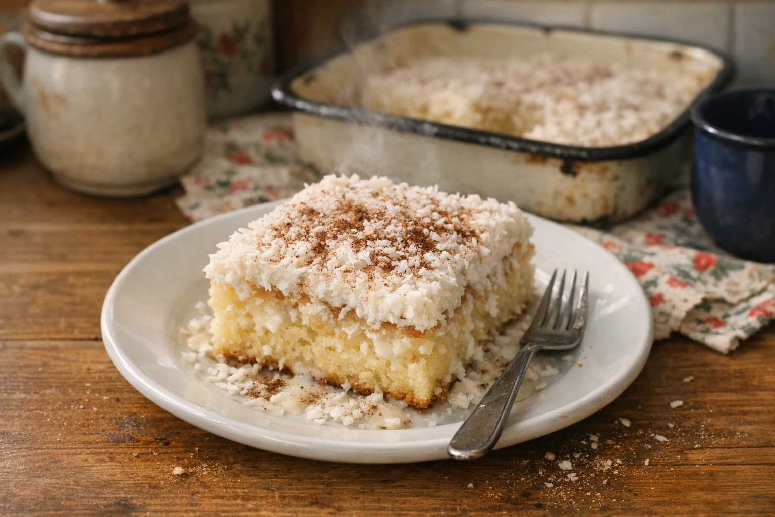 Šťavnatý kokosový koláč