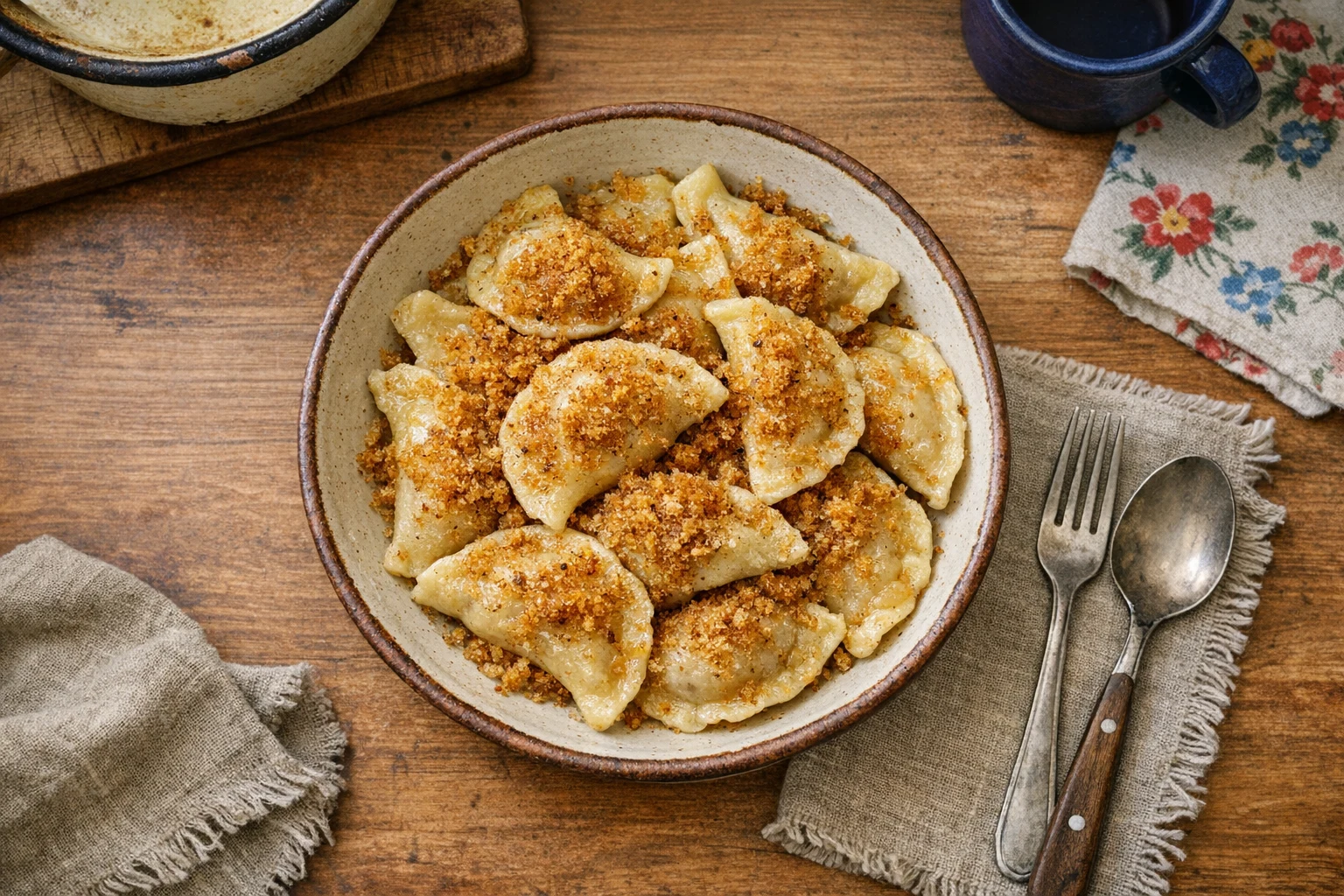 Domáce pirohy plnené lekvárom