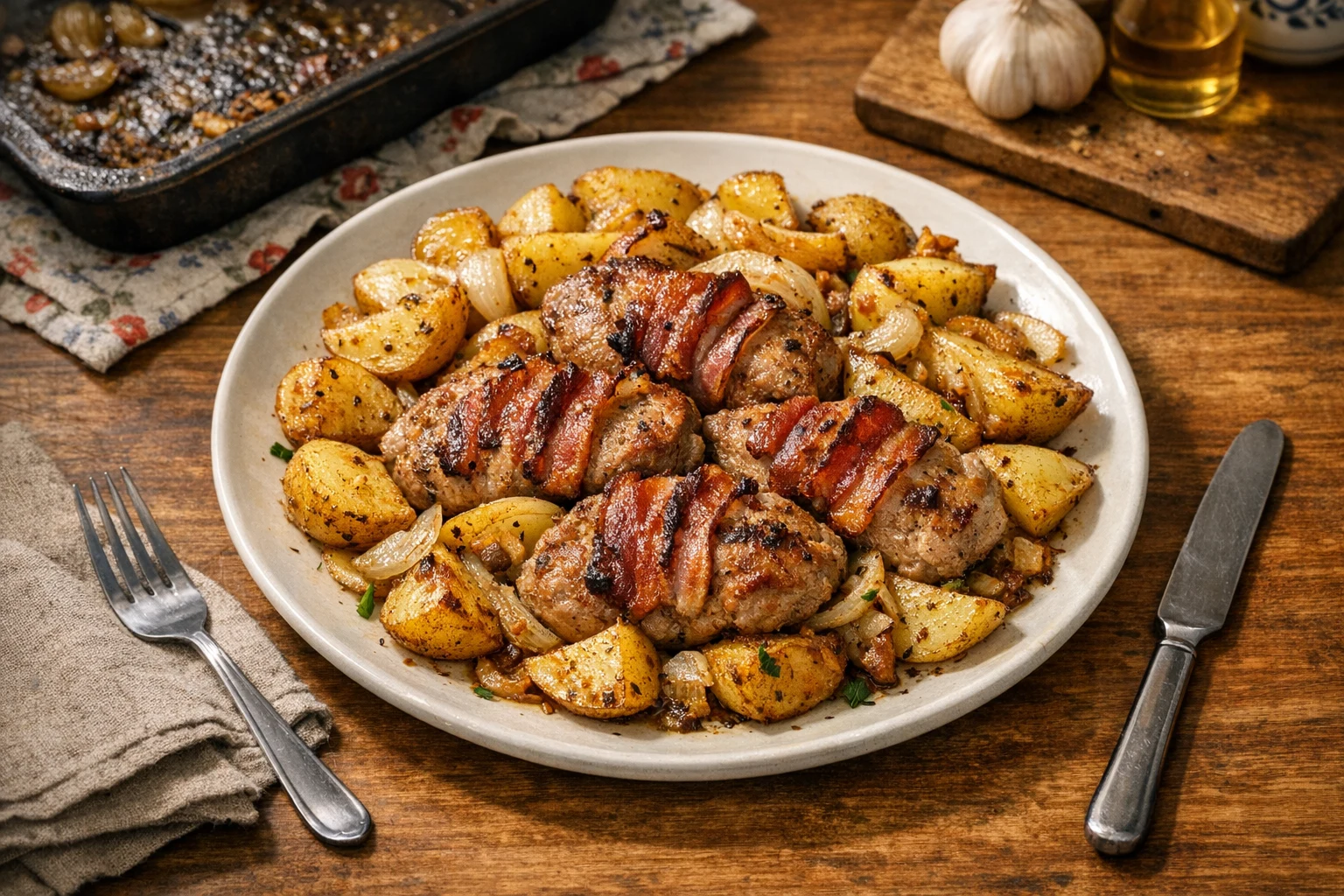 Gazdovská pochúťka na plechu