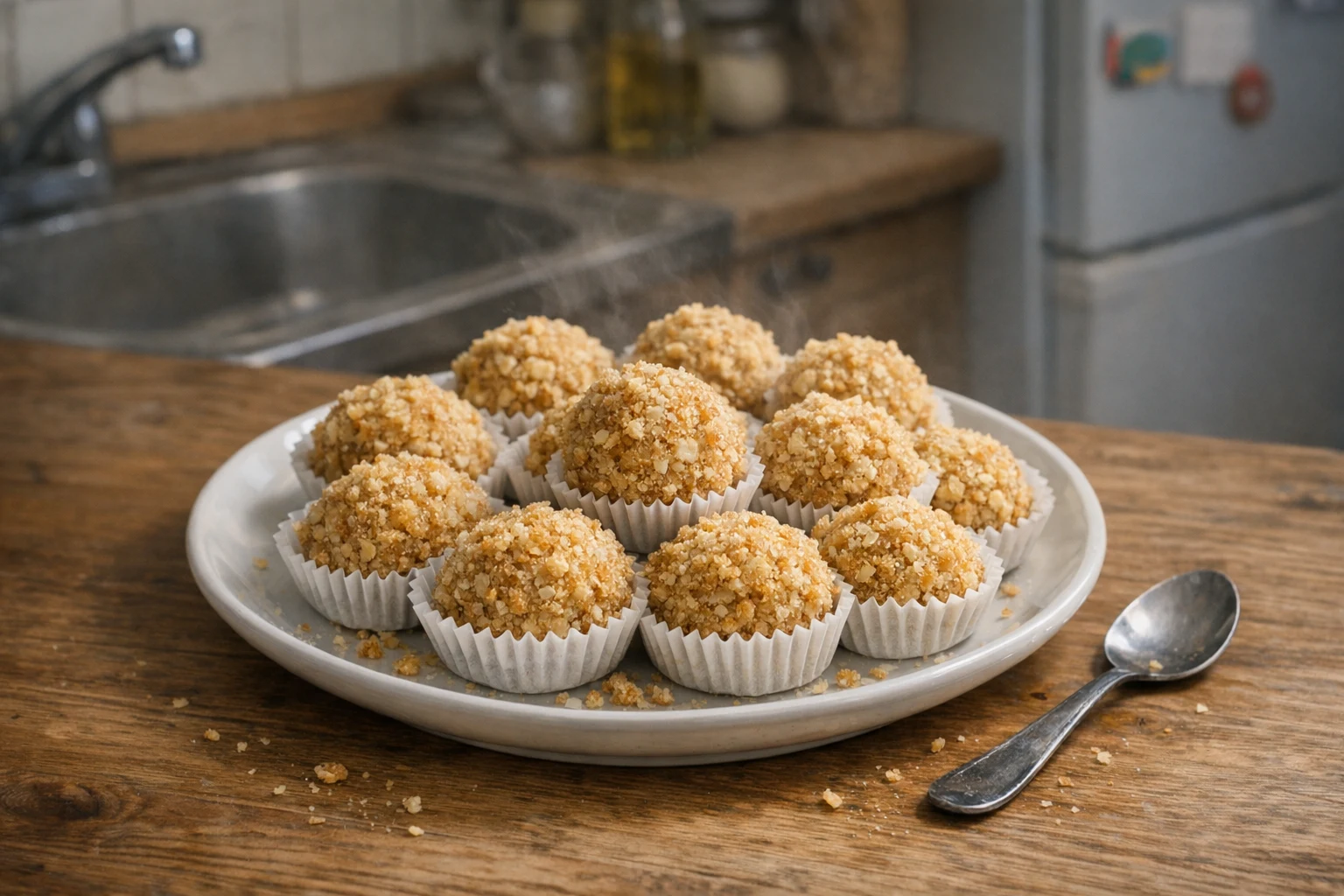 Guľky z medových plátov