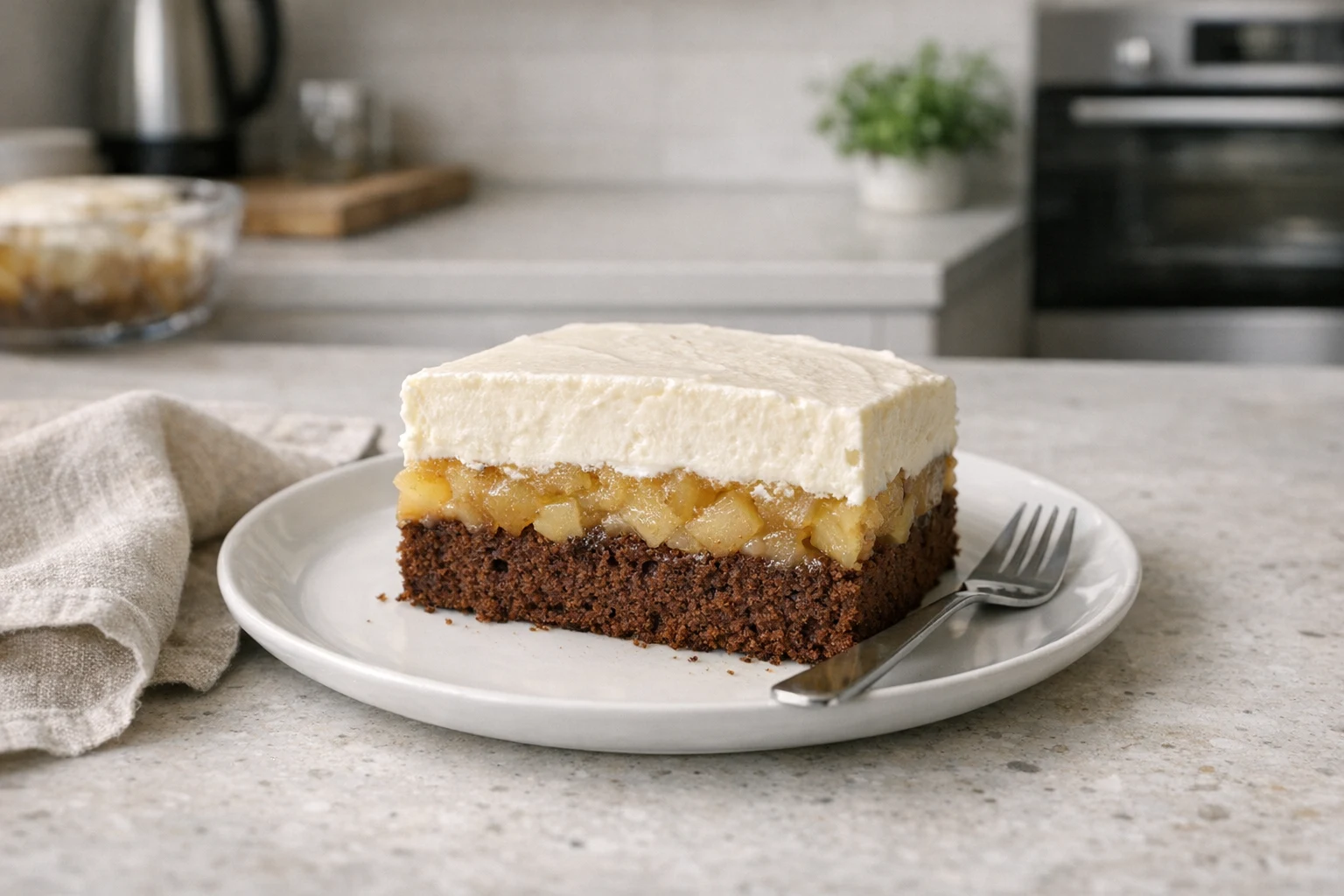 Jablková torta s mascarpone krémom