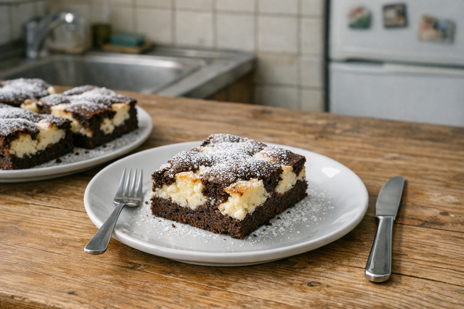 Kefírový tvarohový koláč