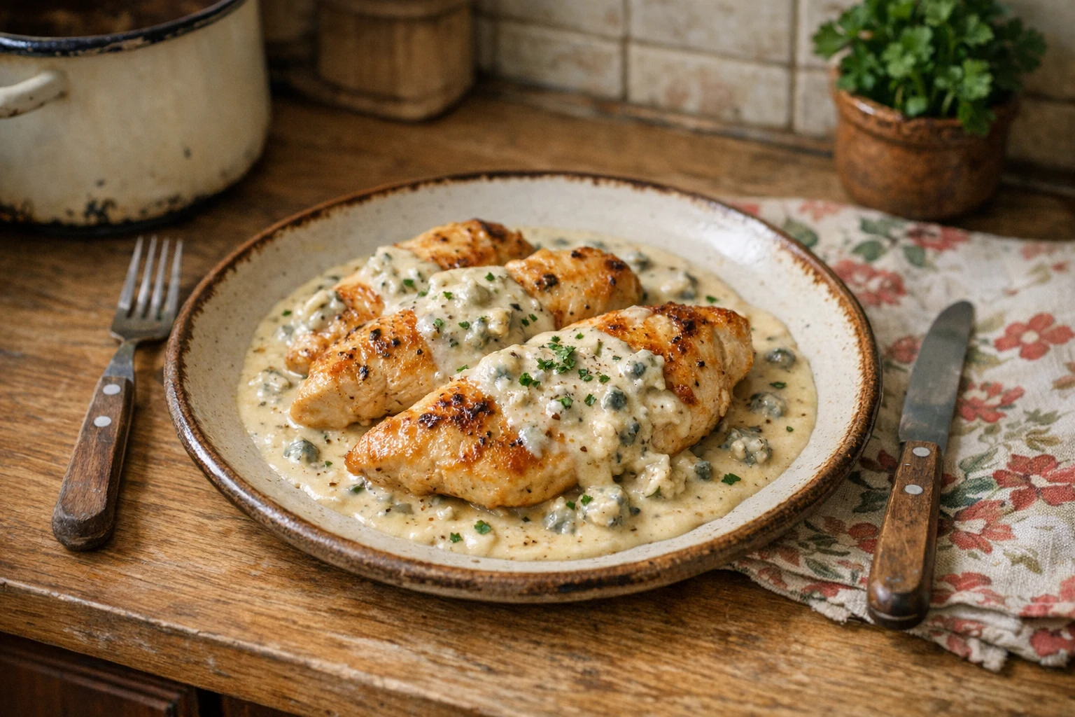 Kuracie prsia s nivovou omáčkou