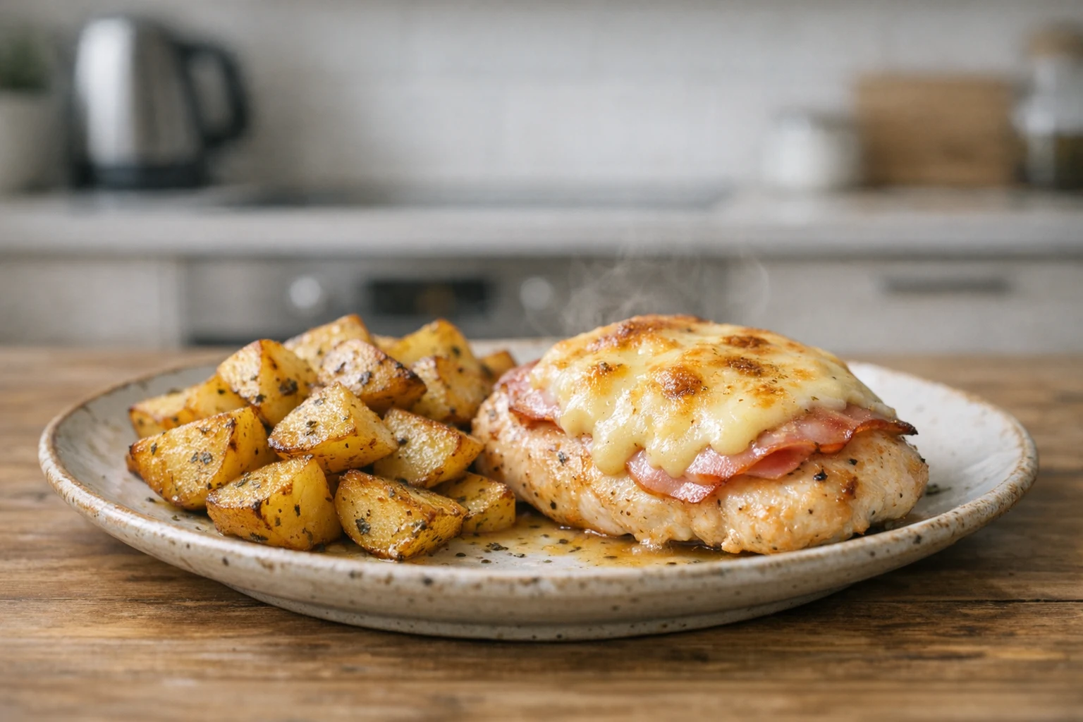 Kuracie prsia so syrom a šunkou