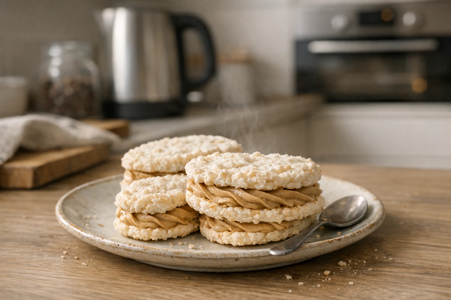 Laskonky s kávovým krémom