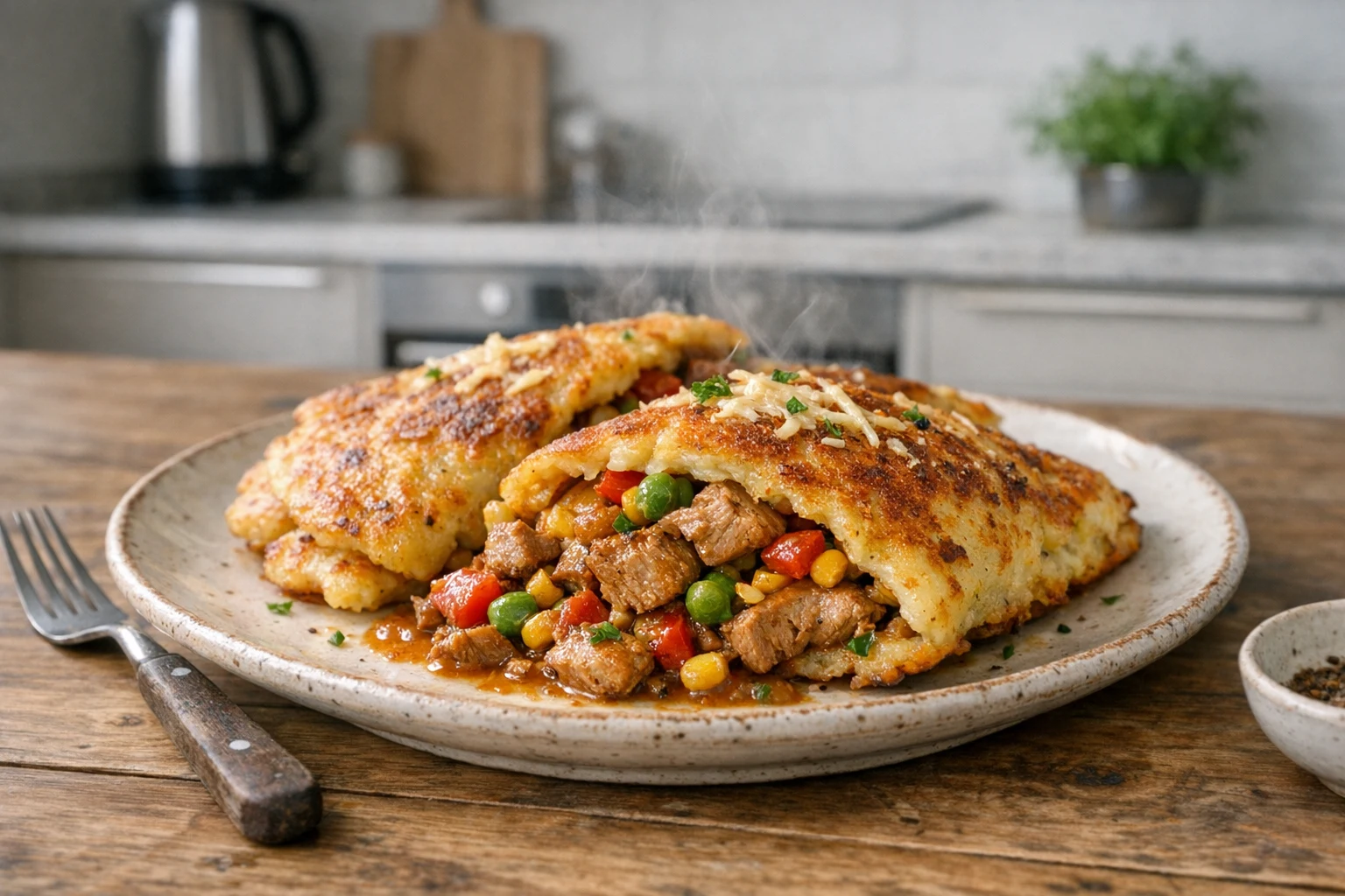 Plnené zemiakové placky