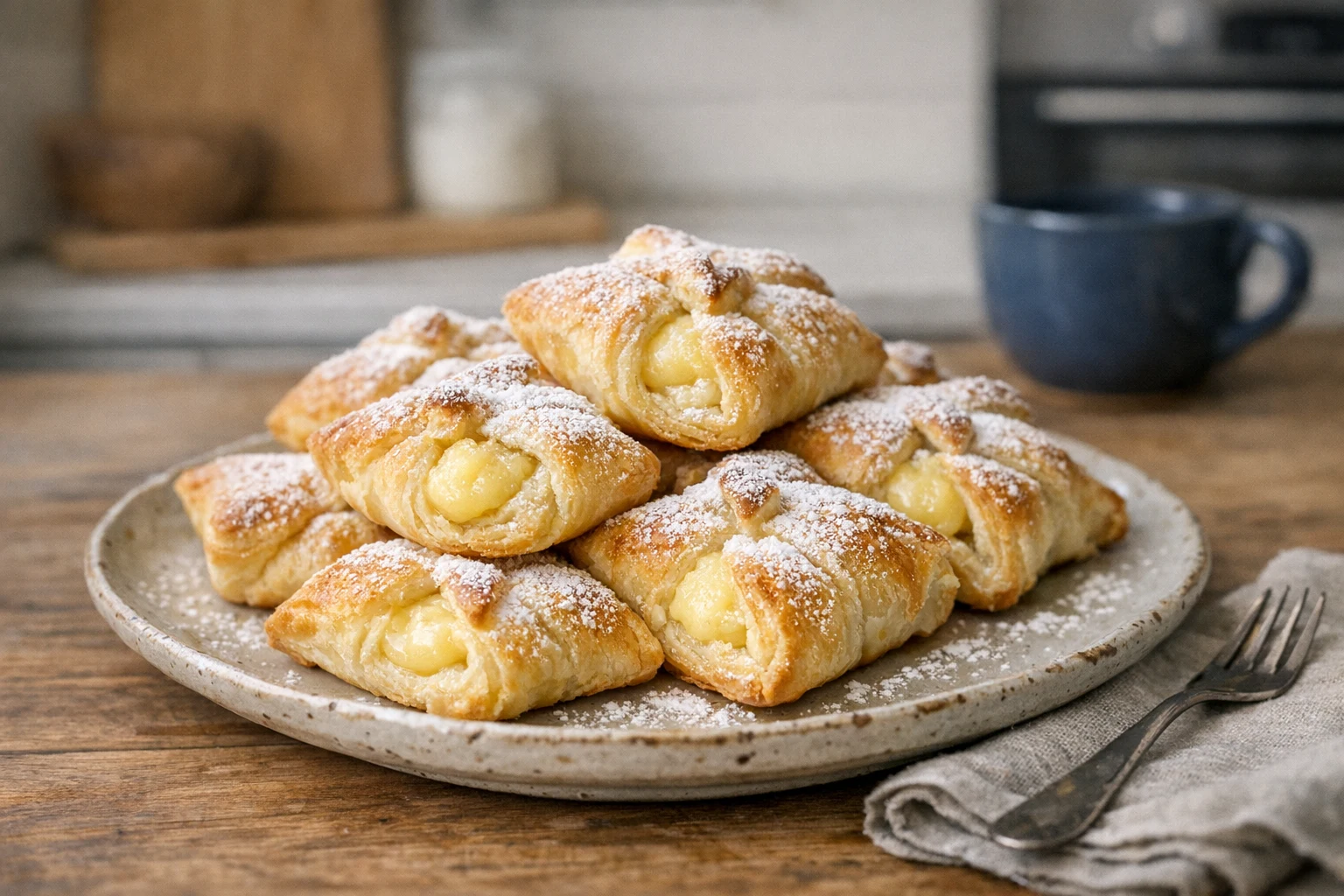 Pudingové šatôčky z lístkového cesta