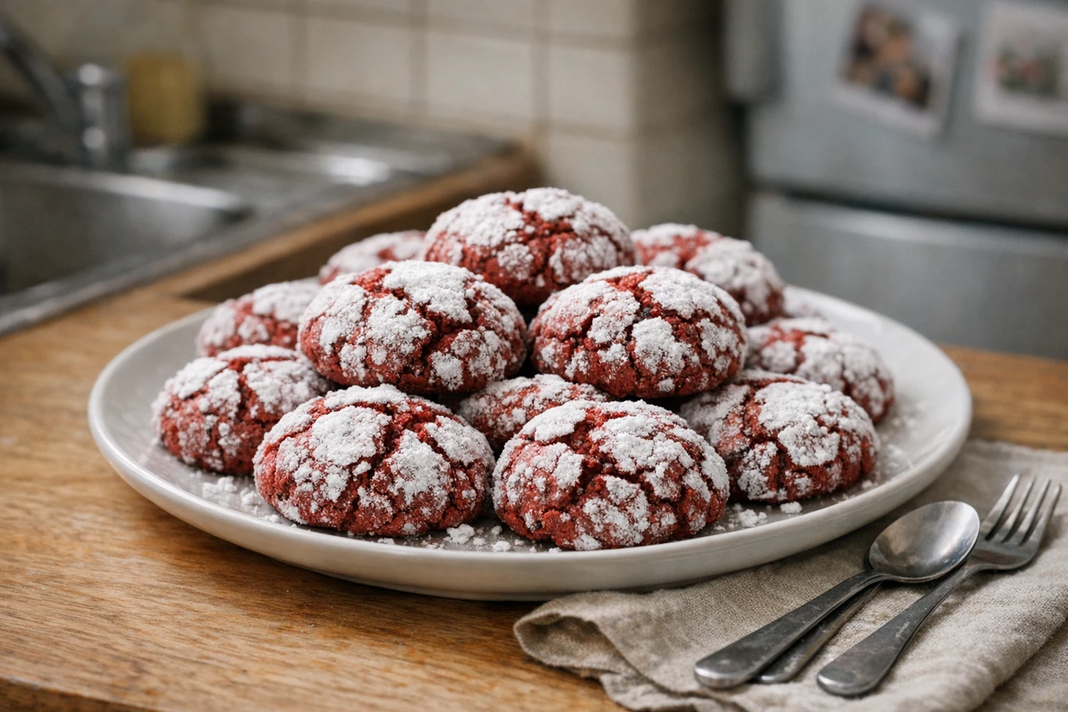 Red velvet crinkles