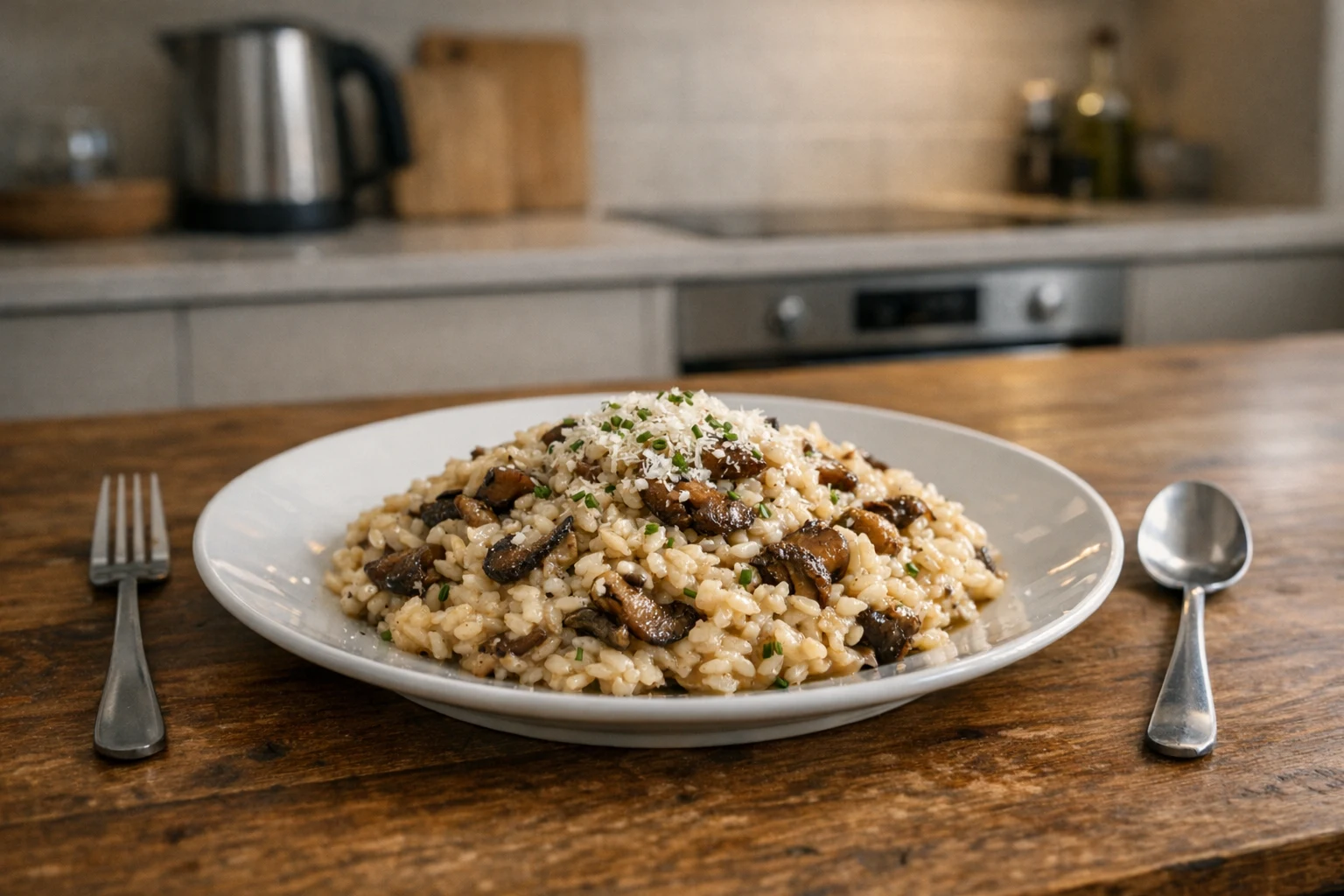 Risotto con funghi (rizoto s hubami)