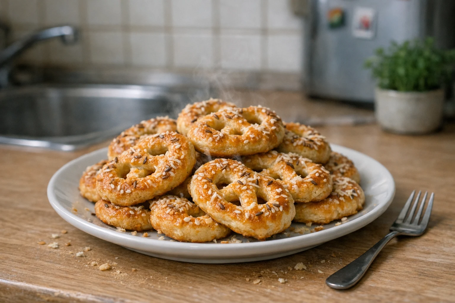 Slané syrové praclíky