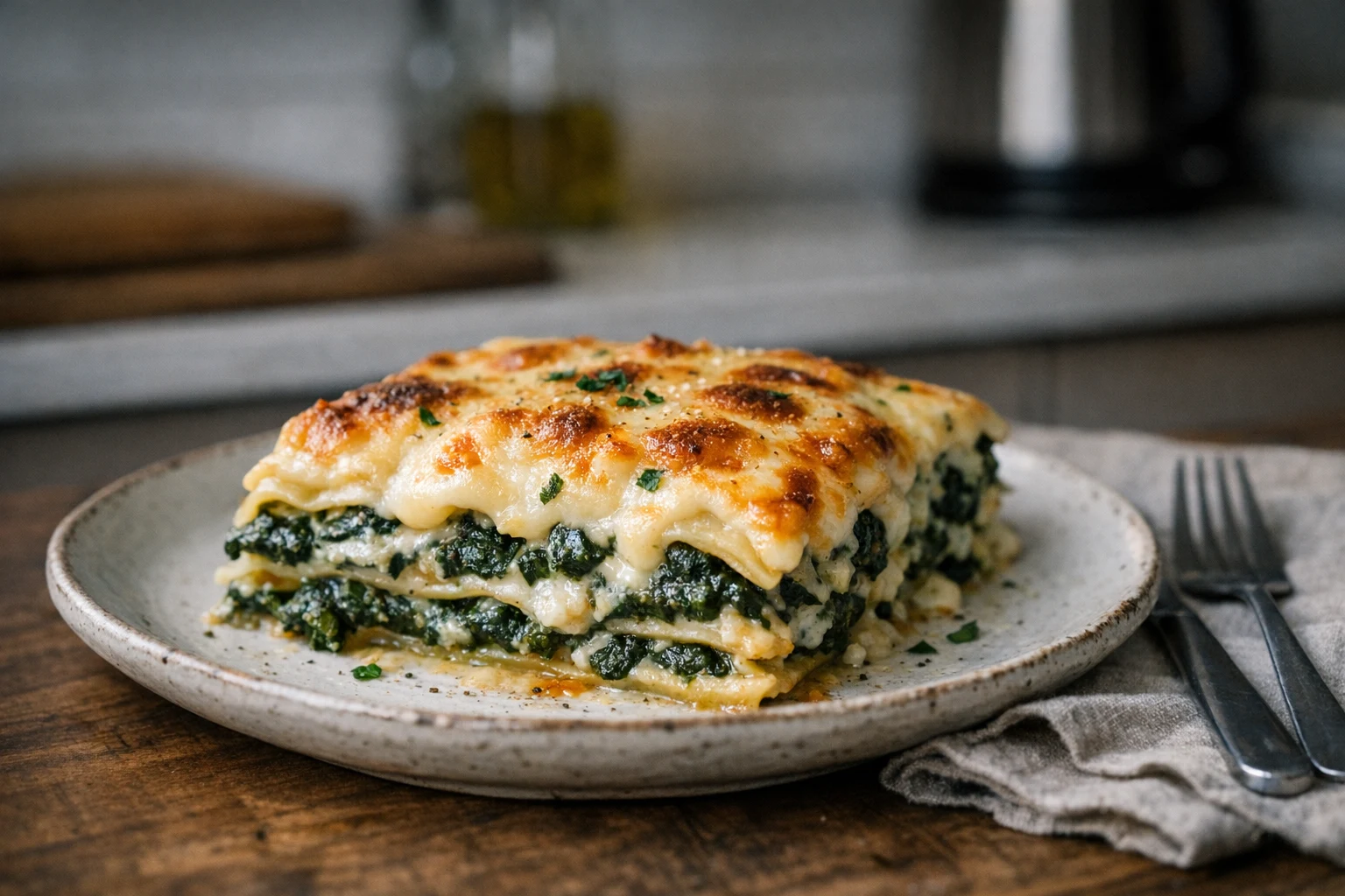 Špenátové lasagne